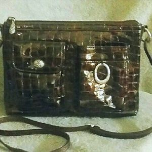 Brighton "Cher" Patent Leather Crossbody B…